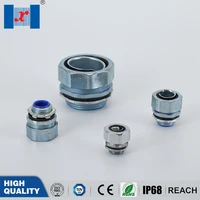 dpj 1 12 zinc alloy hose conduit connector hexagonal male hose fitting cable gland for flexible pipes