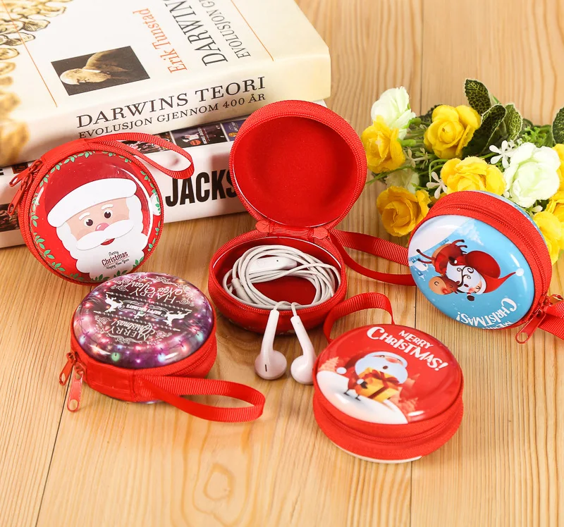 Подарочная жестяная коробка герметичная банка для хранения рождественских