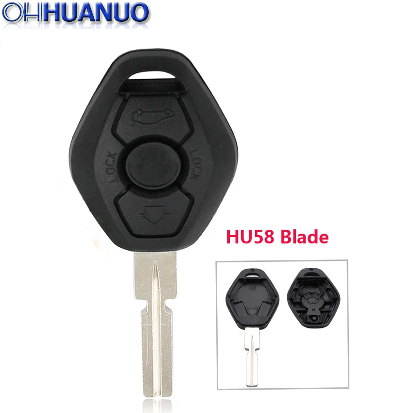 Hot sale!!! 3 Buttons 4 Track Remote Key Case Fob for BMW 5 7 SERIES Z3 Z4 X3 X5 M5 325i E38 E39 E46 HU58 Blade Uncut | Автомобили и