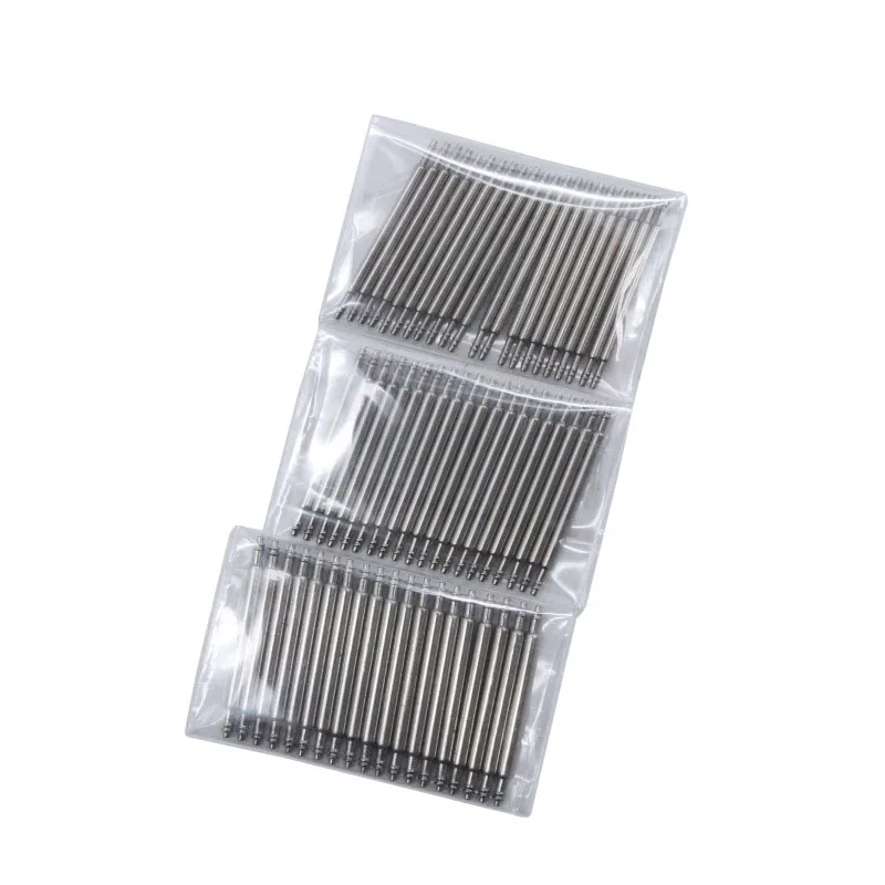 20pcs Watch Band Full Stainless Steel Spring Pins 10mm to 27mm Release Spring Bars Strap Replacement Straight Pin 1.3 1.5 1.8mm