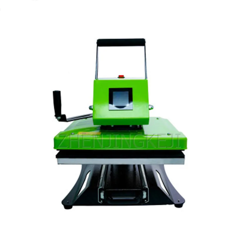 

Heat Transfer Flat Heat Press Machine Hand Crank High Pressure T-Shirt Printing Machine 38*38cm Garment Processing Equipment