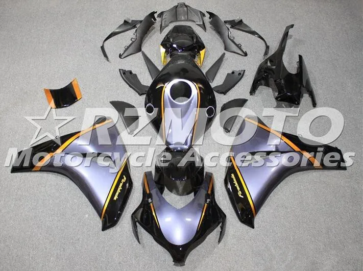 

New ABS Complete Motorcycle Fairings Kit Fit for HONDA CBR1000RR 2008 2009 2010 2011 CBR1000 08 09 10 11 Custom black gray