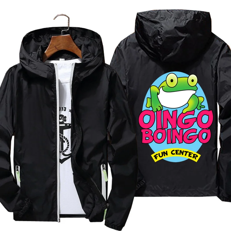 

2021 Men's coat New Oingo Boingo printing Windbreak jacket Reflective Skin Sun Spring Autumn brand jacket