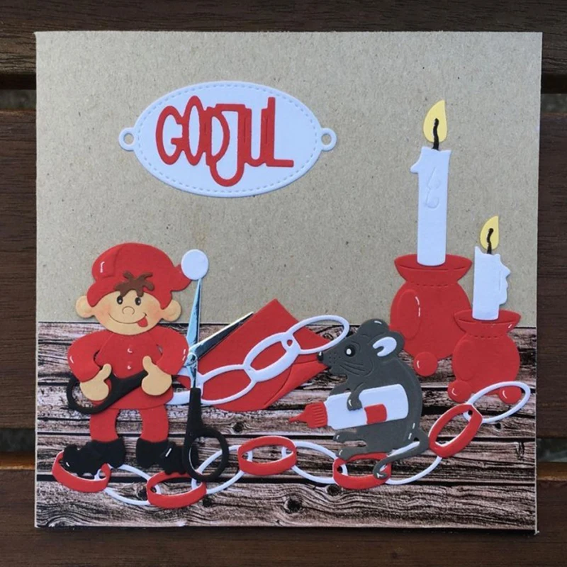 

New Design Metal Cutting Dies Mouse Frame Craft Stencil Diy for Scrapbooking Handmade Card Make Shape Paper Album Decor Model