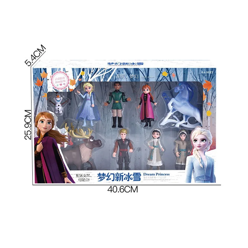9 шт. 2 Анна Эльза Олаф Kristoff Sven аниме экшн фигурка детская игрушка набор подарки на