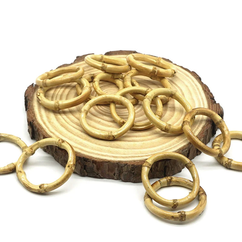 1 шт деревянных DIY круглых бамбуковых ремесленных украшений креативных ювелирных