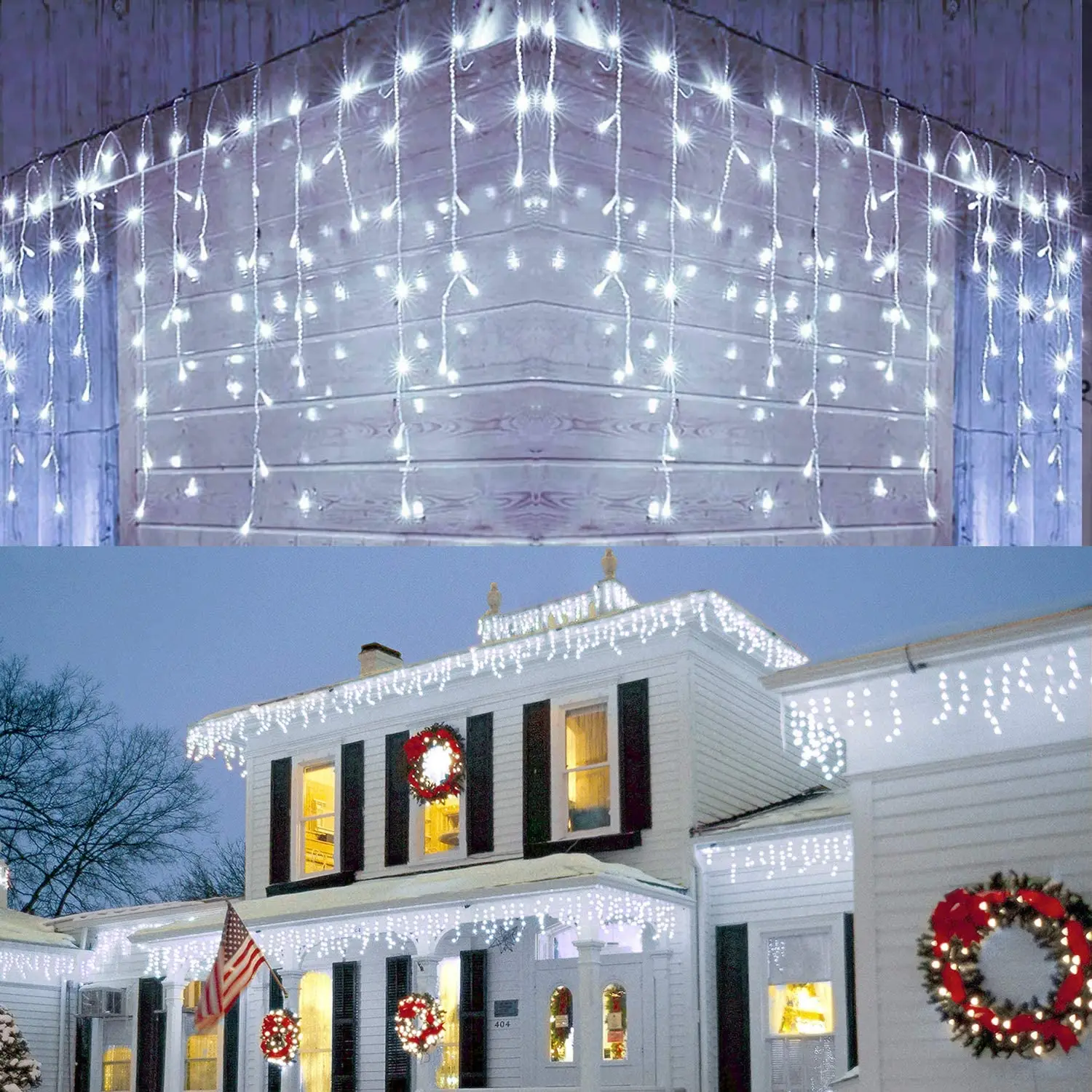 

YLT 5M Garland Curtain Wedding Lights Waterproof LED Light String Christmas Decorations 2022 for Party Garden Wedding Home Decor