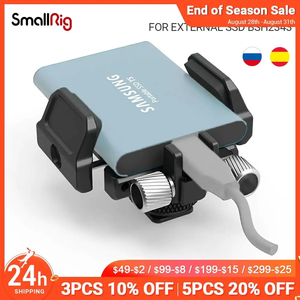 Универсальный держатель SmallRig SSD для внешнего например Samsung T5 Angelbird SSD2go pt Glyph Atom