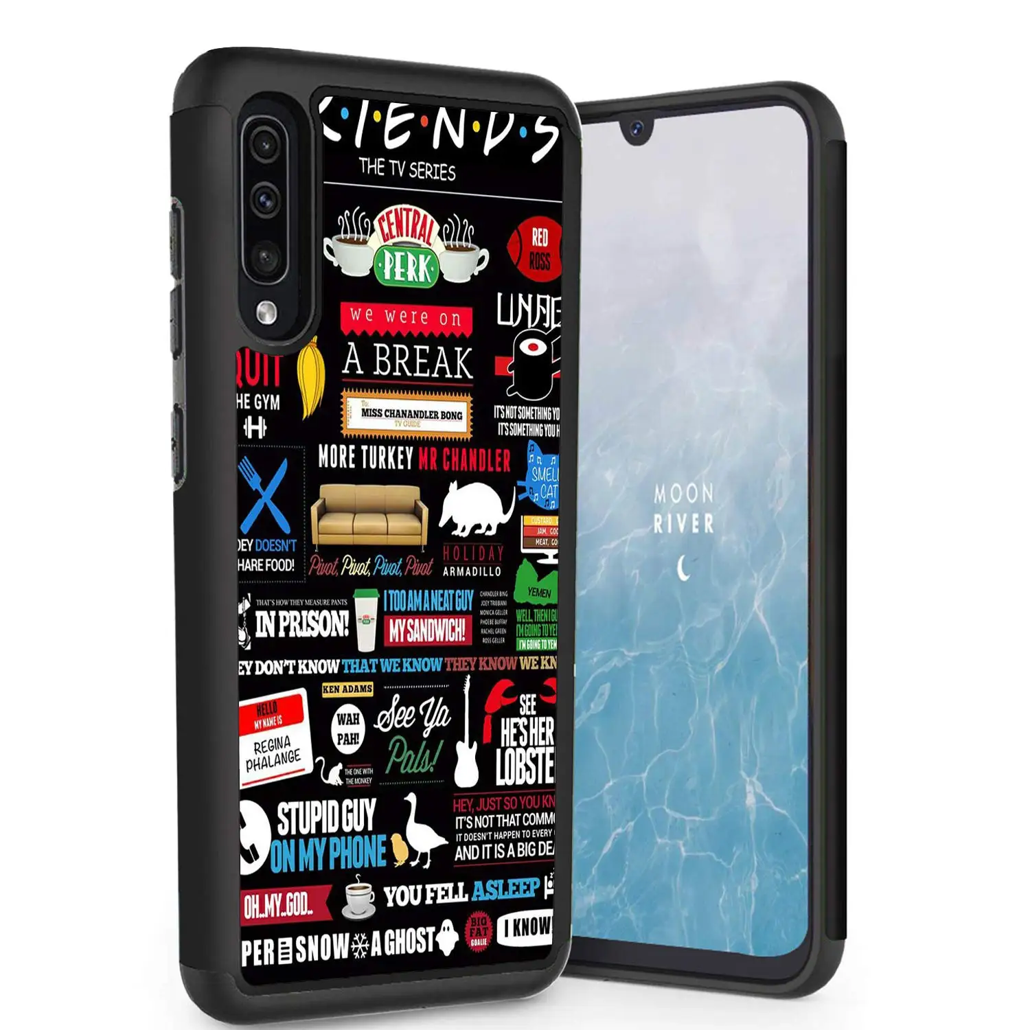 Чехол для Sumsang Galaxy A50 2019 двухслойный Защитный Гибридный жесткий защитный чехол