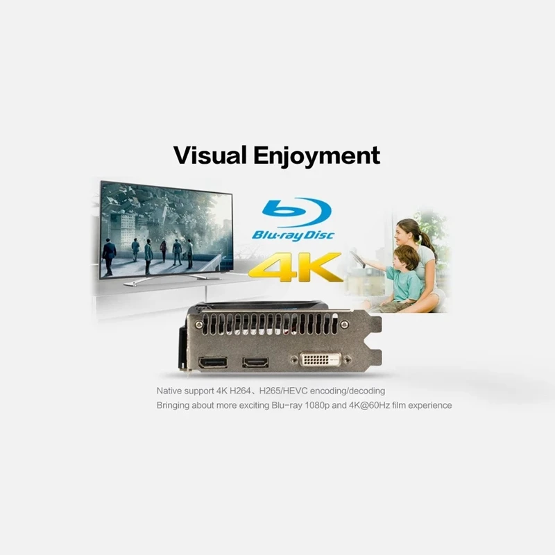 Yeston RX550--4G D5 ie карты Radeon Chill 4 Гб памяти GDDR5 6000 бит МГц DP1.4HDR + HDMI2.0B фотографический