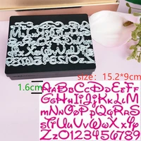 letter and number metal cut dies stencils for scrapbooking stampphoto album decorative embossing diy paper cards