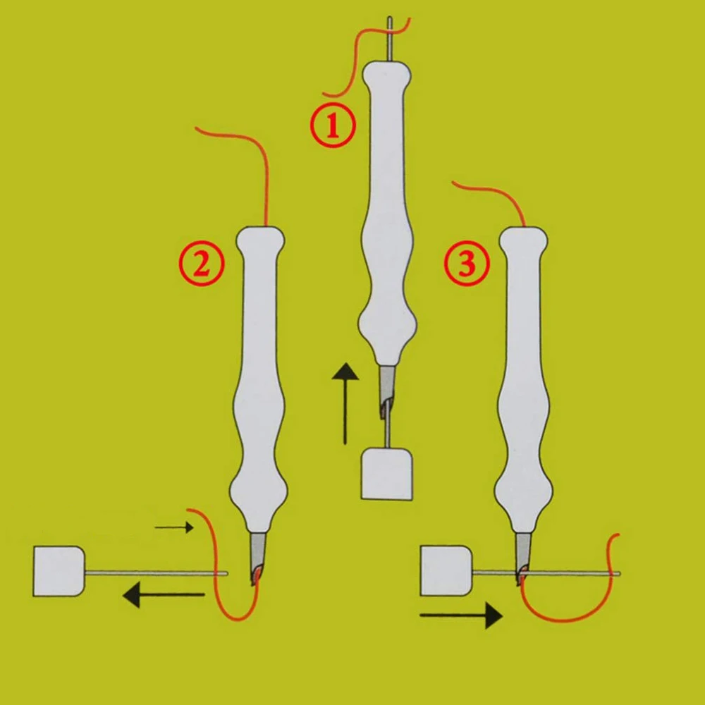 Игла для вышивания и шитья с деревянной ручкой игла ручка инструмент валяние