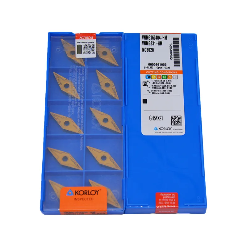 

10pcs VNMG160404-HM NC3020 VNMG331-HM NC3020 CNC Carbide Insert Turning Tools For Steel processing