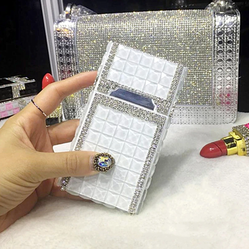 Полностью Алмазный чехол для телефона USB зарядка зажигалка 20 тонких сигарет