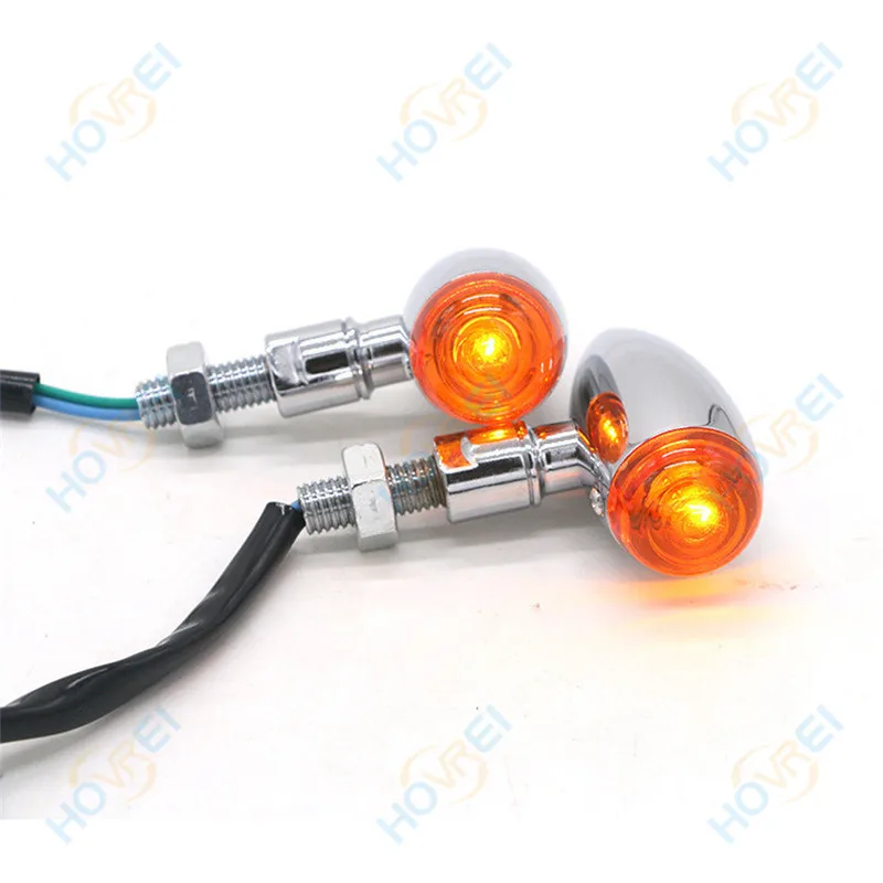 4 шт. универсальный Ретро мотоциклетный металлический указатель поворота