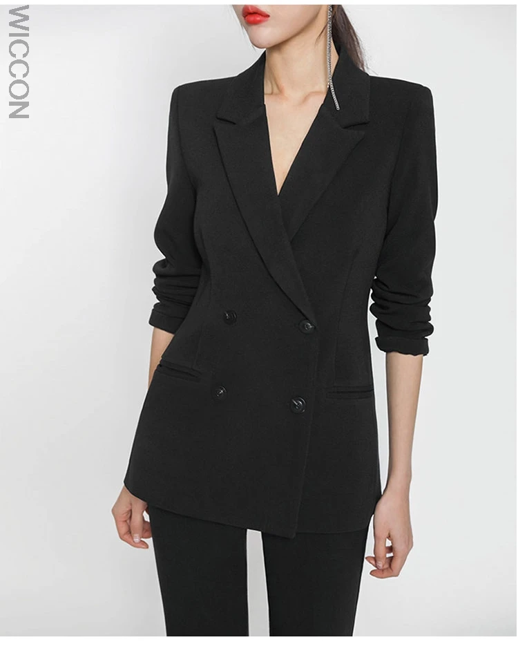 

2021 New Kroea Fashion Spring Autumn Work Women Suit Female Temperament Capable OL Professional Formal Wear