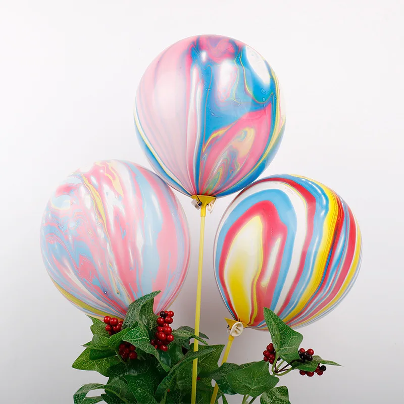 

10 inch cloud balloon 10pcs ink graffiti balloon children birthday party decoration agate latex balloon wholesale