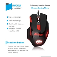 8d usb wired 7 level 6800 dpi mouse rgb led light gaming mouse gamer computer mouse suitable for fpslol games