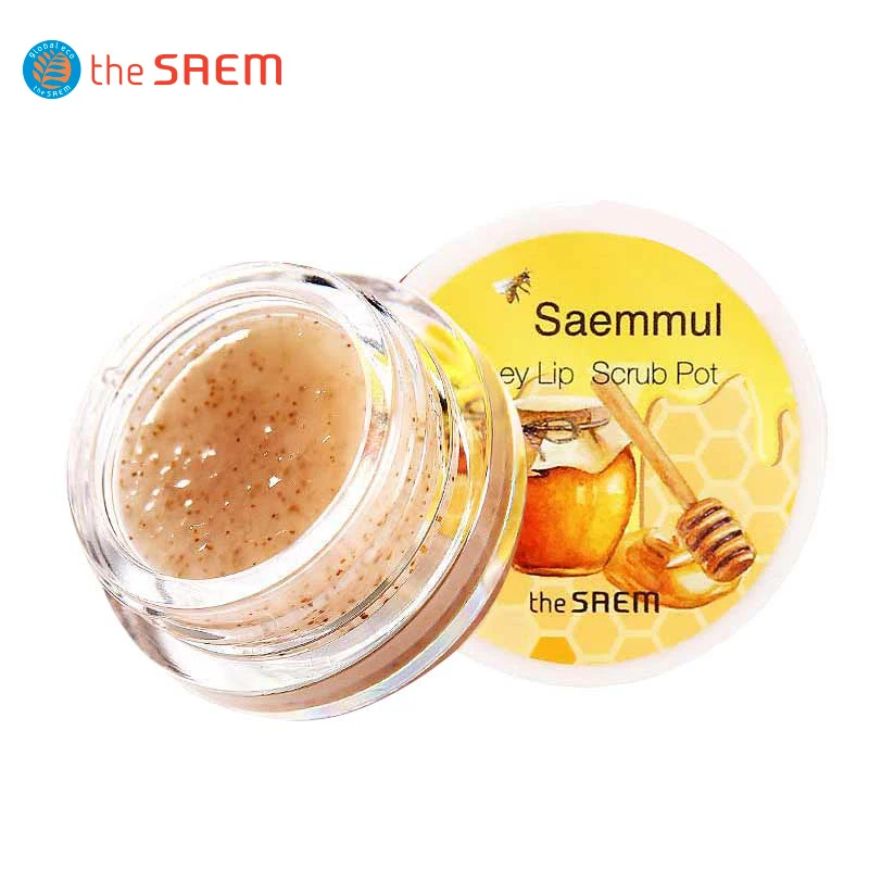 

The SAEM Saemmul honey lip scrub pot 7g Korean Lip Exfoliating Scrub Lip Mask Lip Care Moisturizing Lips Lasting Removing Lines