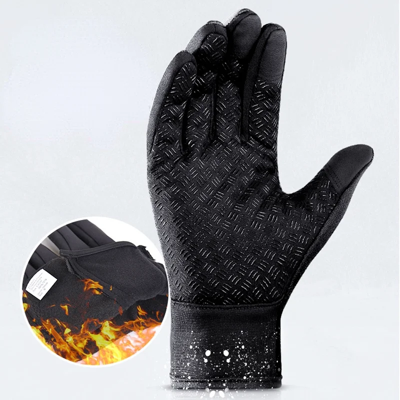 

Winter Cycling Gloves Bicycle Warm Touchscreen Full Finger Gloves Waterproof Outdoor Bike Skiing Motorcycle Riding