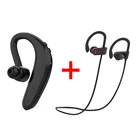 Беспроводные Bluetooth наушники IPUDIS, гарнитура с одним крючком, 170 мАч, время разговора 17 часов, с микрофоном для автомобиля