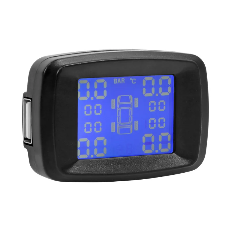 VODOOL автомобильный TPMS система контроля давления в шинах прикуриватель цифровой ЖК-дисплей сигнализация давления в шинах с USB Автомобильное зарядное устройство