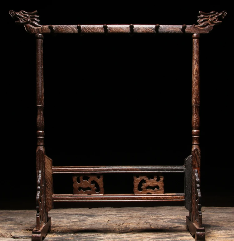 Практичная стойка для кистей из дерева венге простой стиль массива традиционная