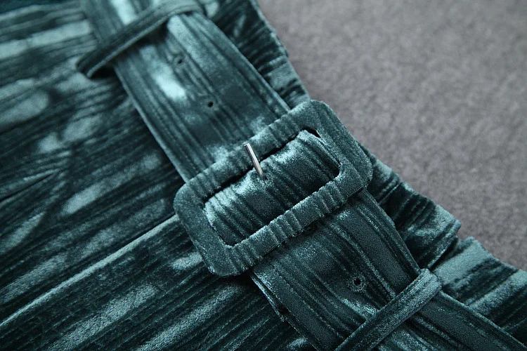 Зимний женский комплект полный рукав блестки пуловер бархат широкие штаны