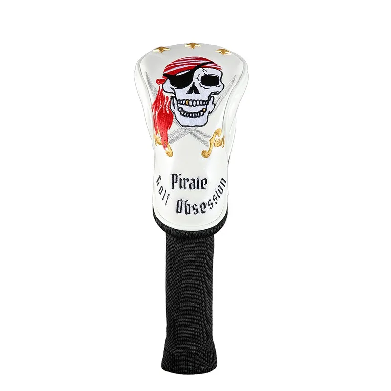 Fairway Heacdcover Siranlive пиратский#1,#3,#5 H гольф Headcovers 4 шт./компл. 460CC драйвер/Фервей древесина/Гибридный чехол из искусственной кожи повязки на голову, комплект - Цвет: Fairway Heacdcover