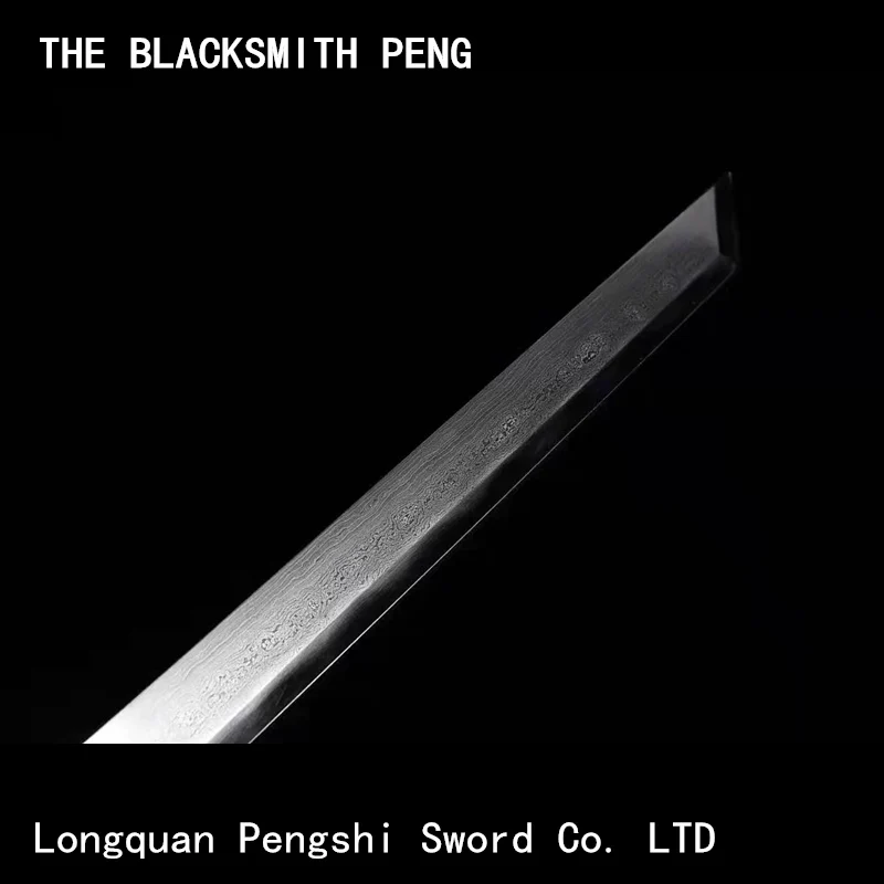 

Sharp and high-grade shark-skin scabbard tang sword/Pattern steel Turns the soil to burn blade grinding/Copper hollow fittings