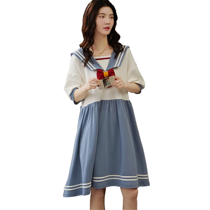 Ночная рубашка женская летняя хлопковая с коротким рукавом новая ночная Женская