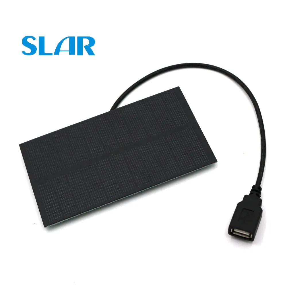 Солнечная панель 1 65 W 5 V 300mA выход USB Солнечное зарядное устройство женский порт 5V