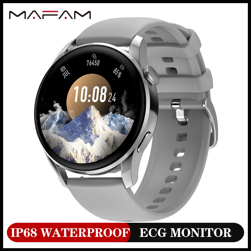 Смарт часы MAFAM 390*390 с HD экраном DT3 водонепроницаемые IP68 длительным временем работы