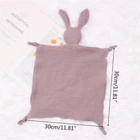 l41d baby soother appease towel bib soft animal rabbit doll teether infants comfort sleeping nursing cuddling blanket toys