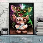 Набор для вышивки крестиком, картина 5D сделай сам с мультяшными полосками и Gizmo Gremlins, домашний декор, мозаика из страз