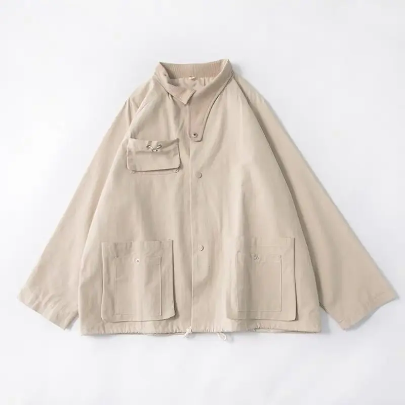 Basic Jackets Women New Spring Autumn Unisex Cargo Coats Loose Bf Harajuku Obersize Womens Double Layer Casual Streetwear Tops | Женская