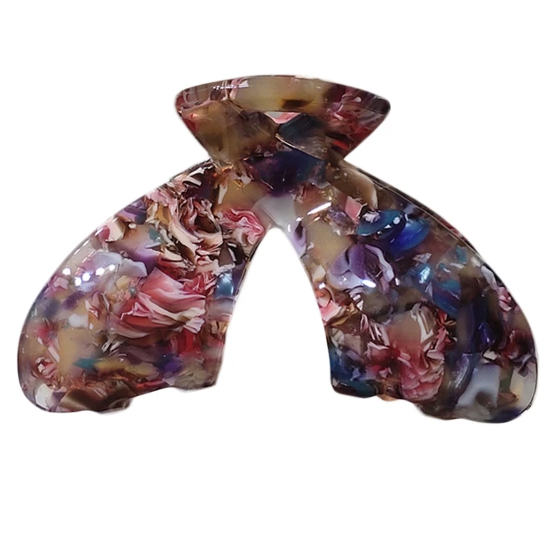 

Cellulose Acetate Hair Claw Leopard Marble Butterfly Shaped Jaw Clip Barrettes R2LE