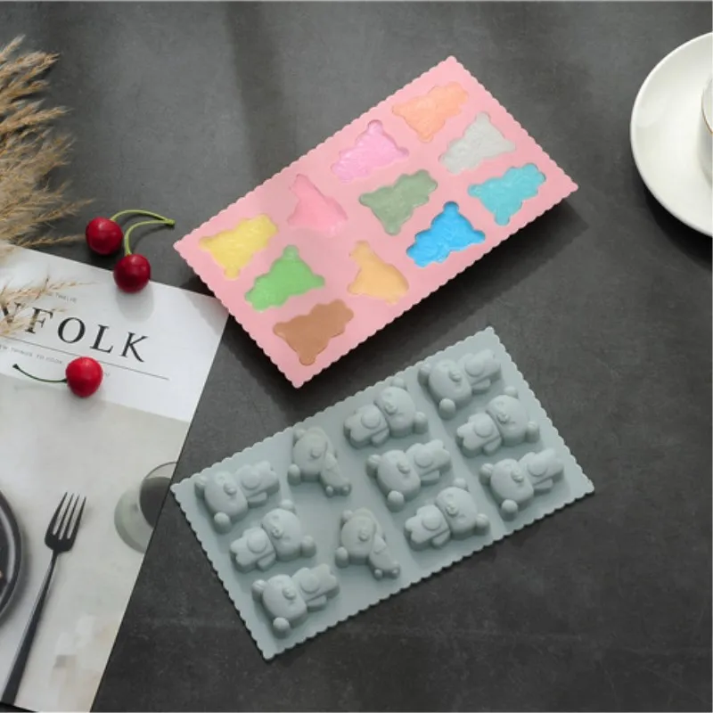 JO LIFE мультфильм Медведь силиконовая форма для торта печенья шоколада конфет