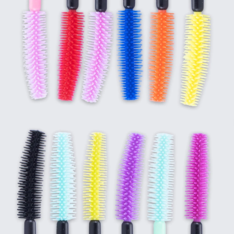 50/25Pcs Silicone Gel Eyelash Brushes Lash Extension Micro Mascara Wands Eyebrow Comb Spoolies Disposable Makeup Tool Applicator images - 6