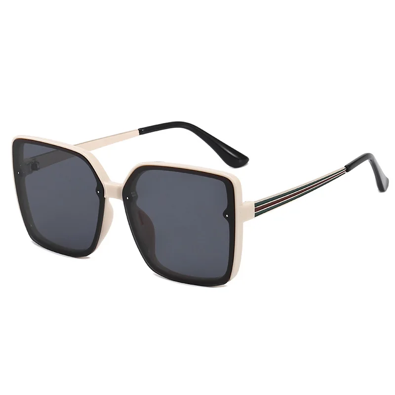 

New Sunglasses Square red green Fashion UV sunglasses vintage glasses retro sunglasses sunglasses Metal Leg2021