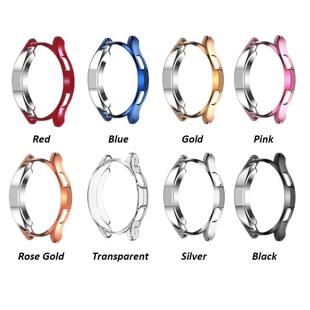 Чехол для Samsung Galaxy Watch 4 Classic 42/46 мм мягкий бампер из ТПУ с покрытием смарт-часов