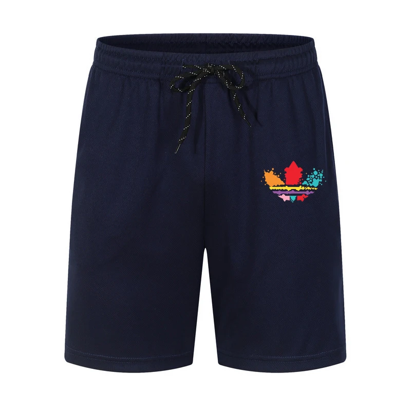 

Summer hole denim shorts men's five points pants Korean version of the trend loose 5 points thin section