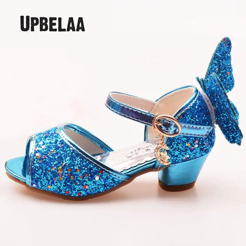 Детская обувь из блестящей кожи на платформе вечерние модельные свадебные