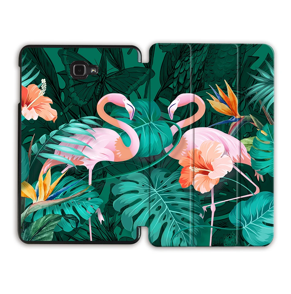 SS17 Чехол MTT с фламинго для samsung Galaxy Tab A A6, 10,1 дюймов, Складной флип-чехол из полиуретановой кожи для планшета, чехол T580 T585 T580N T585N Funda - Цвет: SS17