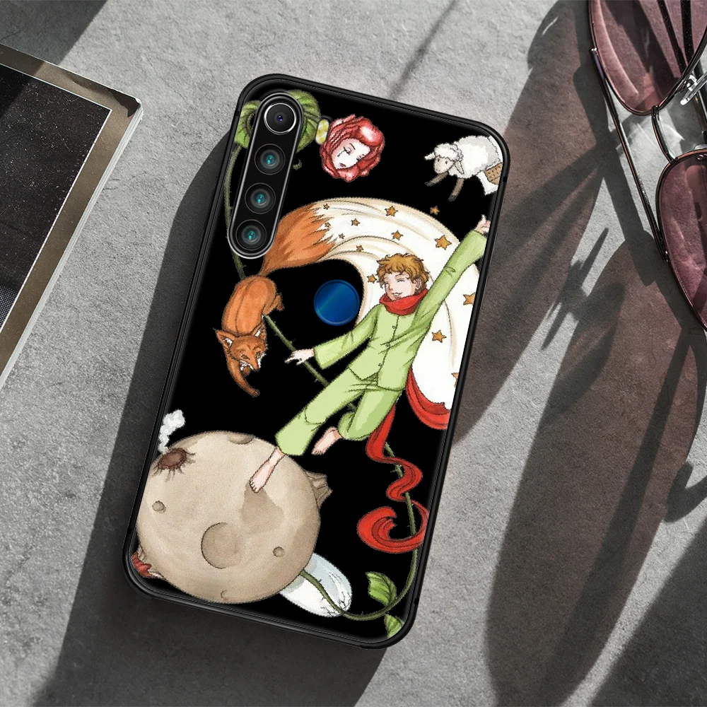 

The Little Prince and the fox Phone Case Cover Hull For XIAOMI Redmi 7 7a 8 8a 9 10X NOTE 6 7 7s 8 8t 9 9s Pro Max black Etui