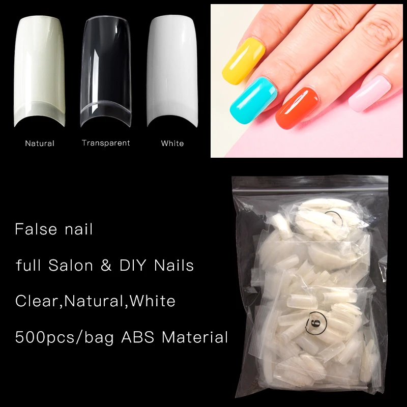 1 упаковка накладных гелевых ногтей плоская форма полное покрытие 10 размеров |