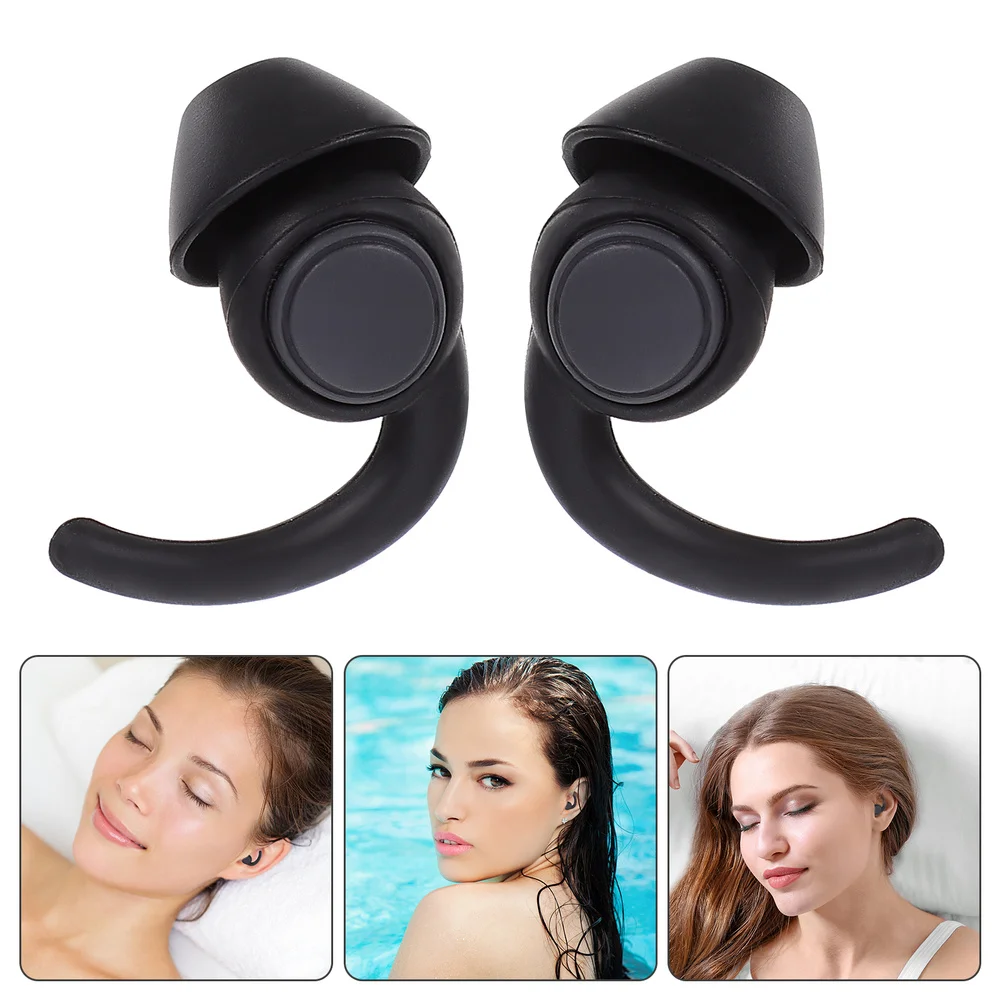 

2 Pairs 1 Set Students Anti-noise Earplugs Wear-resistant Sleeping Earplugs