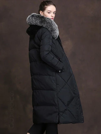 Женская зимняя куртка-пуховик на 90% утином пуху новинка роскошное женское