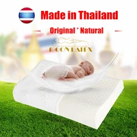moonlatex kids pillow thailand natural latex baby bed pillows for sleeping cartoon child children pillows with tencel case gift