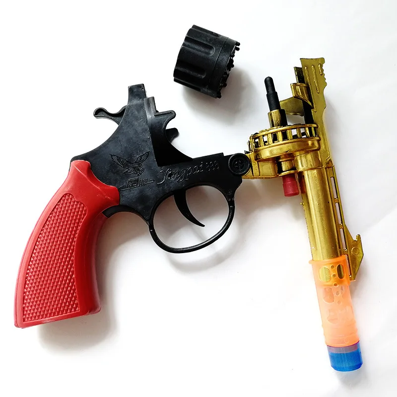 Пластиковый игрушечный револьвер для взрослых airsoft bb пистолет воздушный Старый